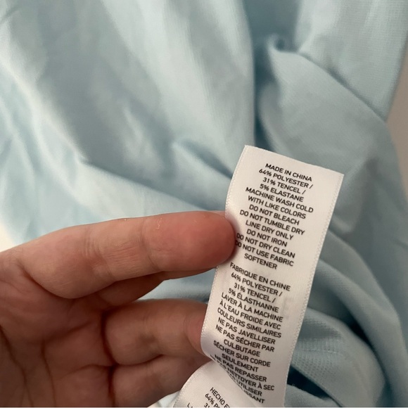 Rhone Delta Pique Polo Short Sleeve Collared Shirt Misty Blue XL - Picture 6 of 7